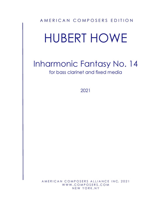 Inharmonic Fantasy No. 14 - for Bass Clarinet and Fixed Media