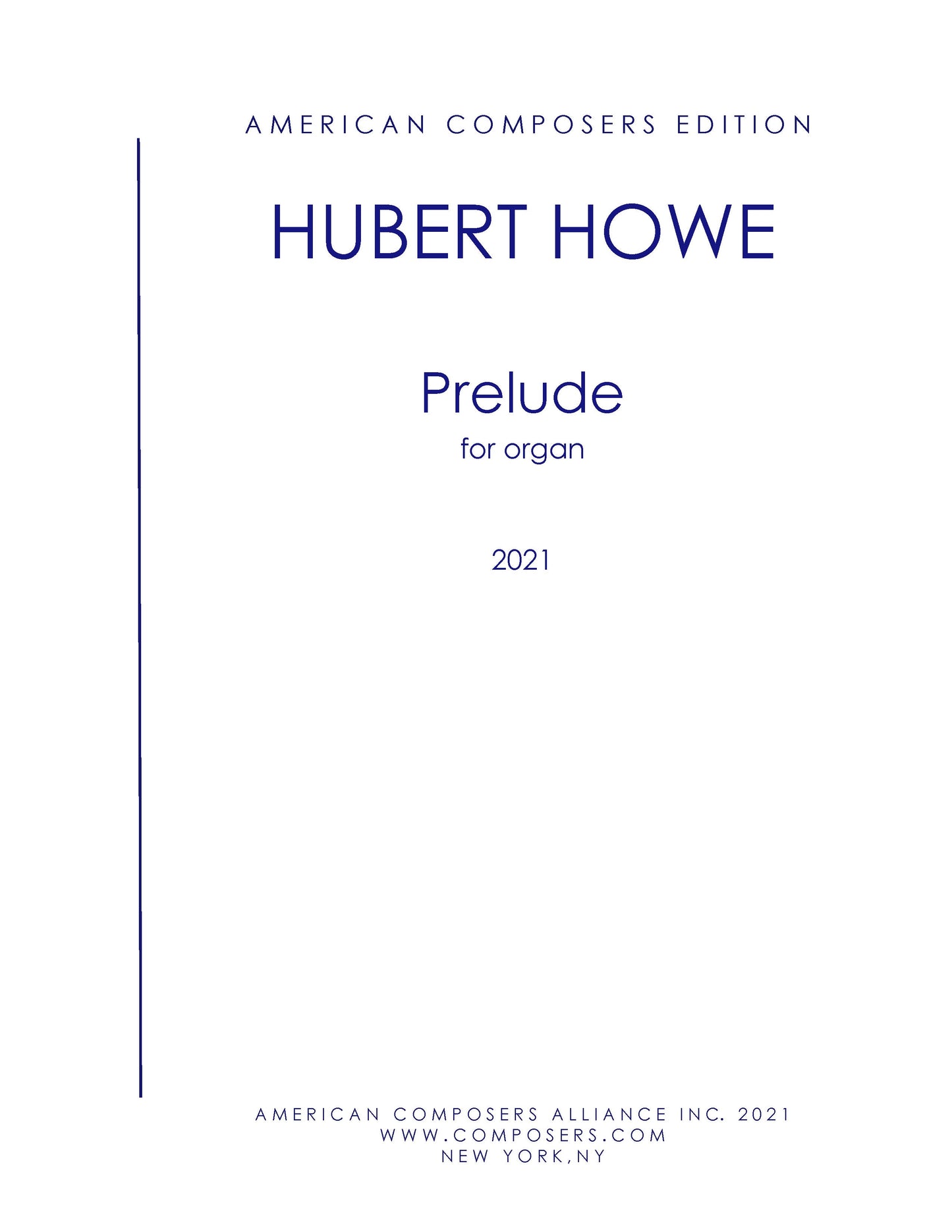 Prelude for Organ