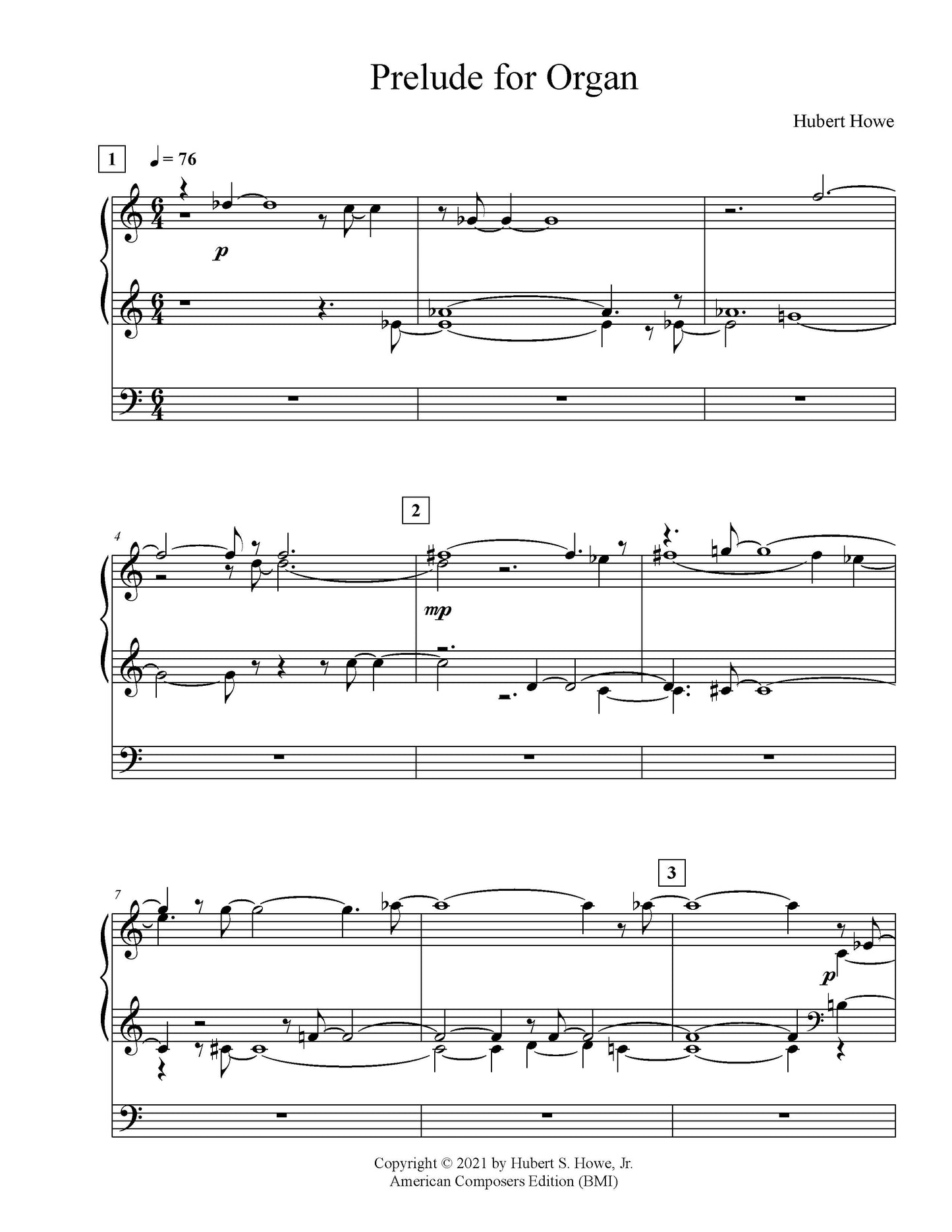 Prelude for Organ