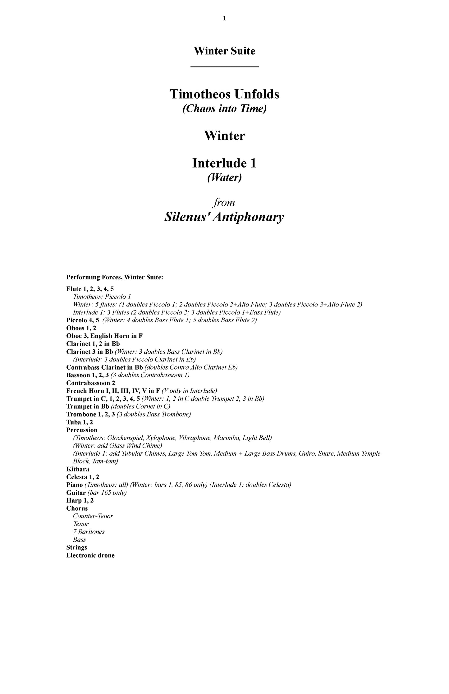 Silenus' Antiphonary