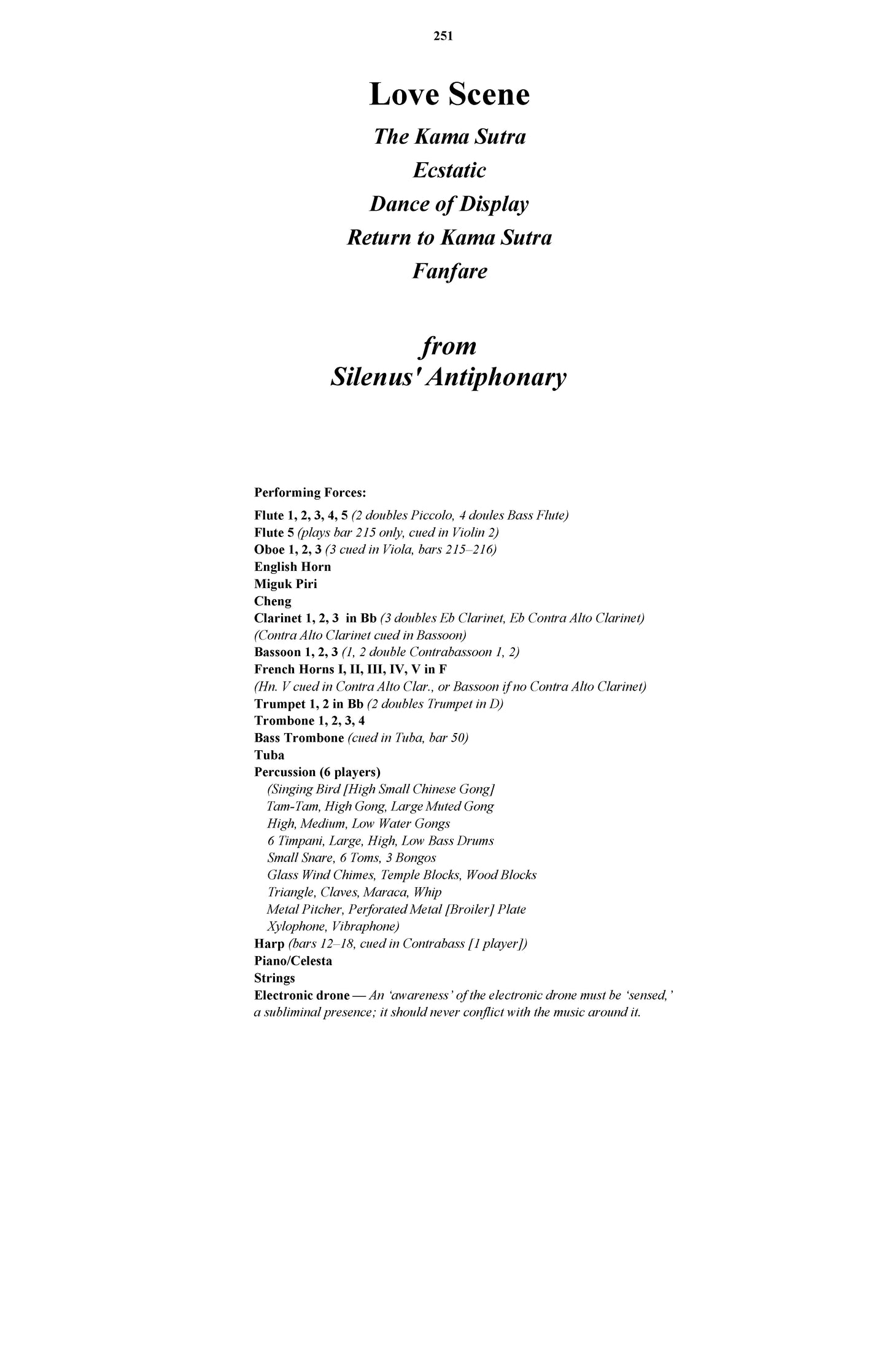 Silenus' Antiphonary