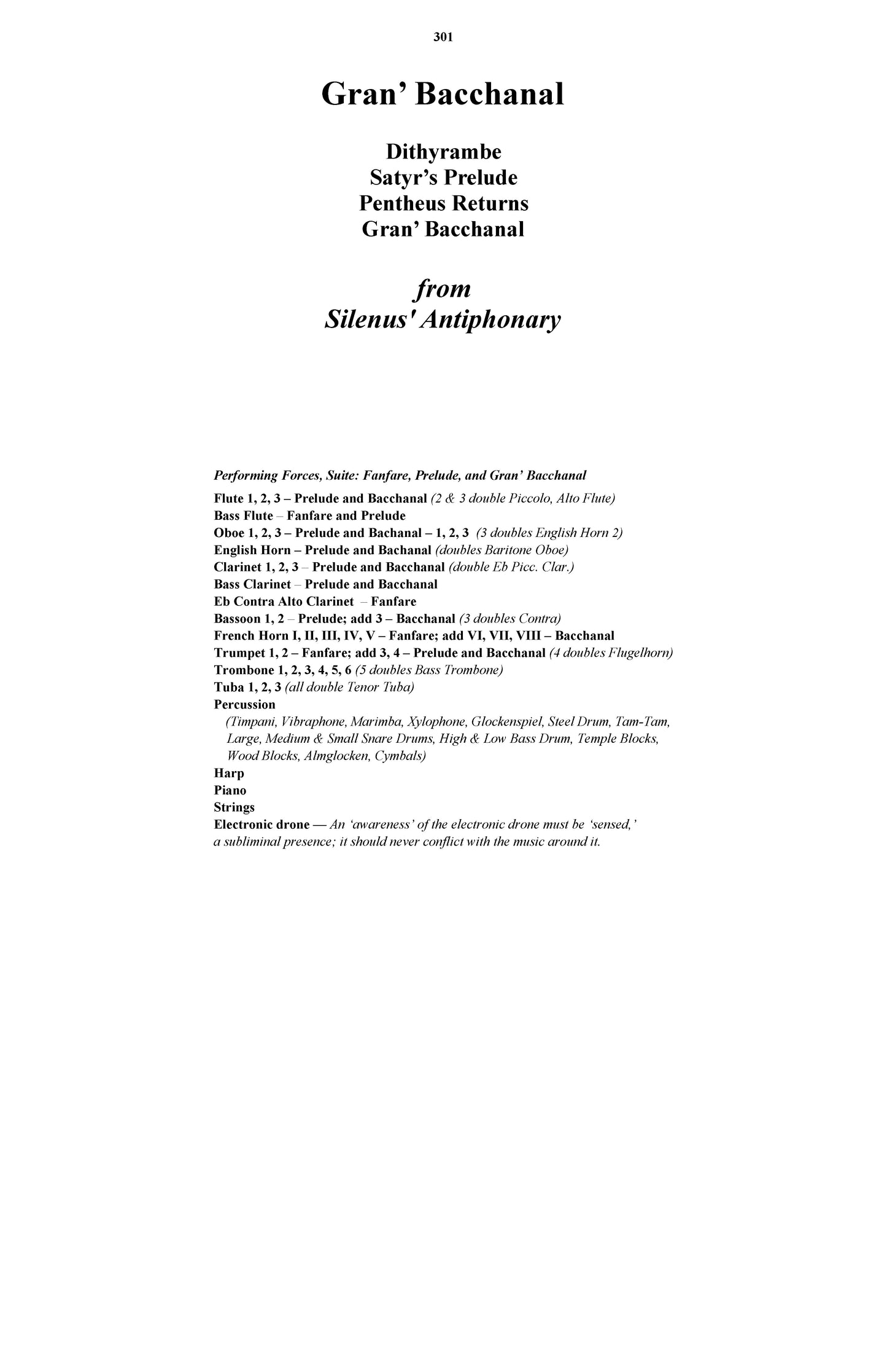 Silenus' Antiphonary