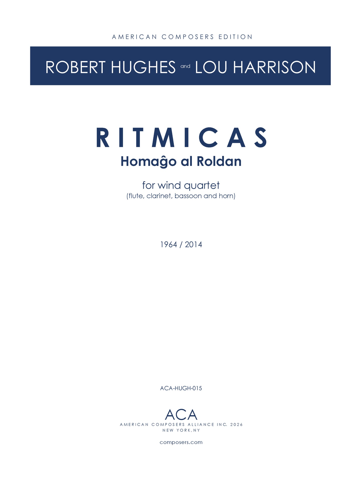 Ritmicas, Homago to Amadeo Roldán