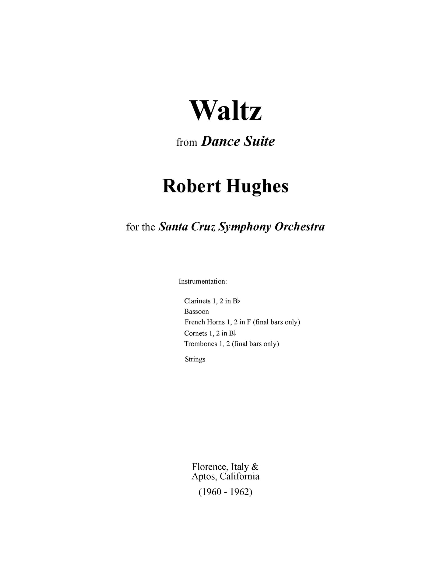 Waltz from Dance Suite