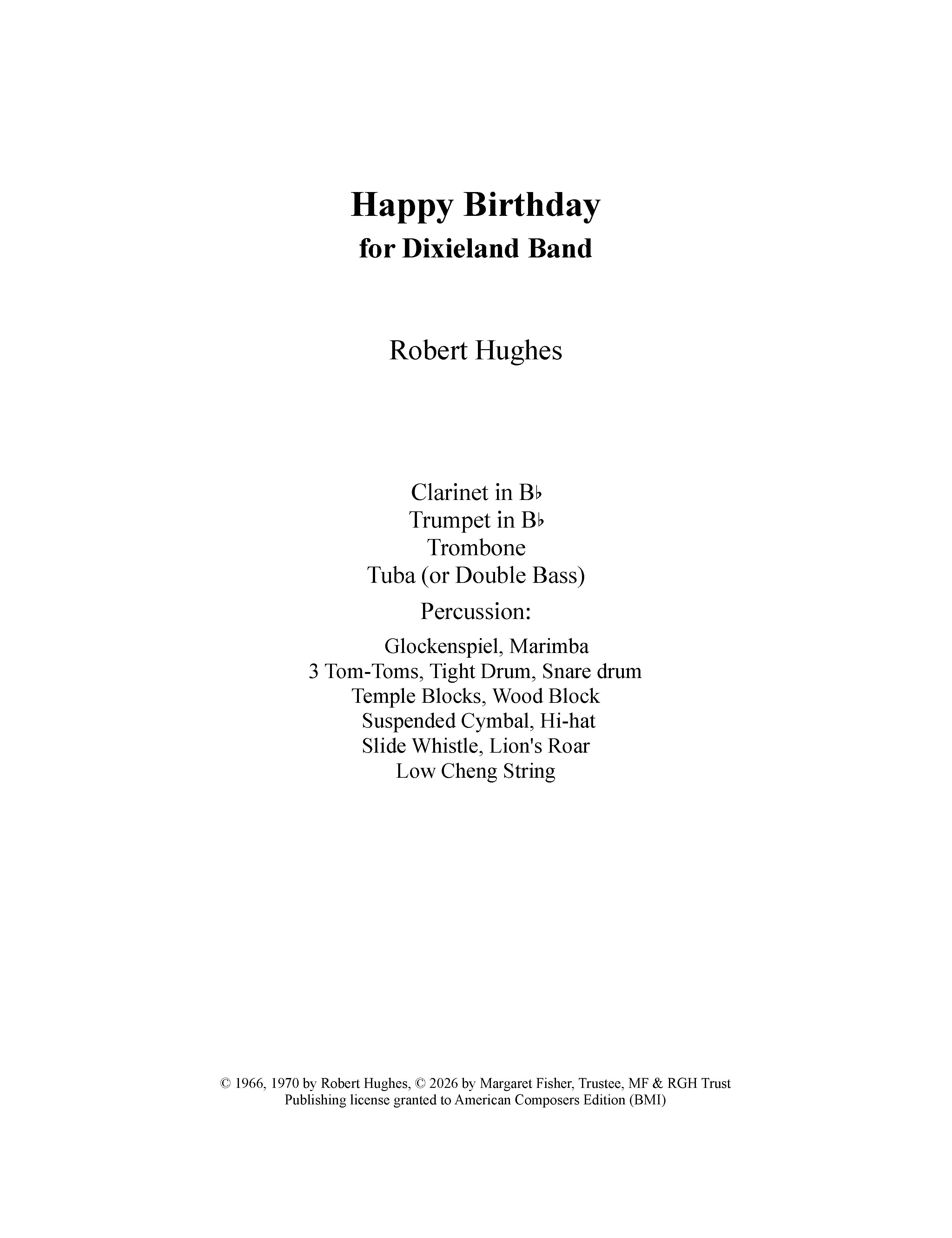 ボブ・ディラン　Happy Birthday　(2CD) Dixieland Happy Birthday – American Composers Alliance