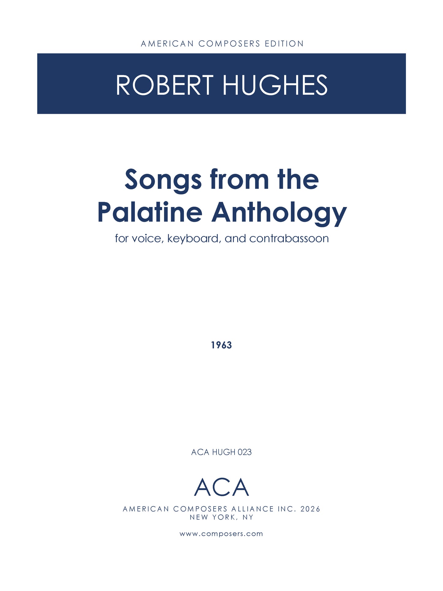 Songs from the Palatine Anthology