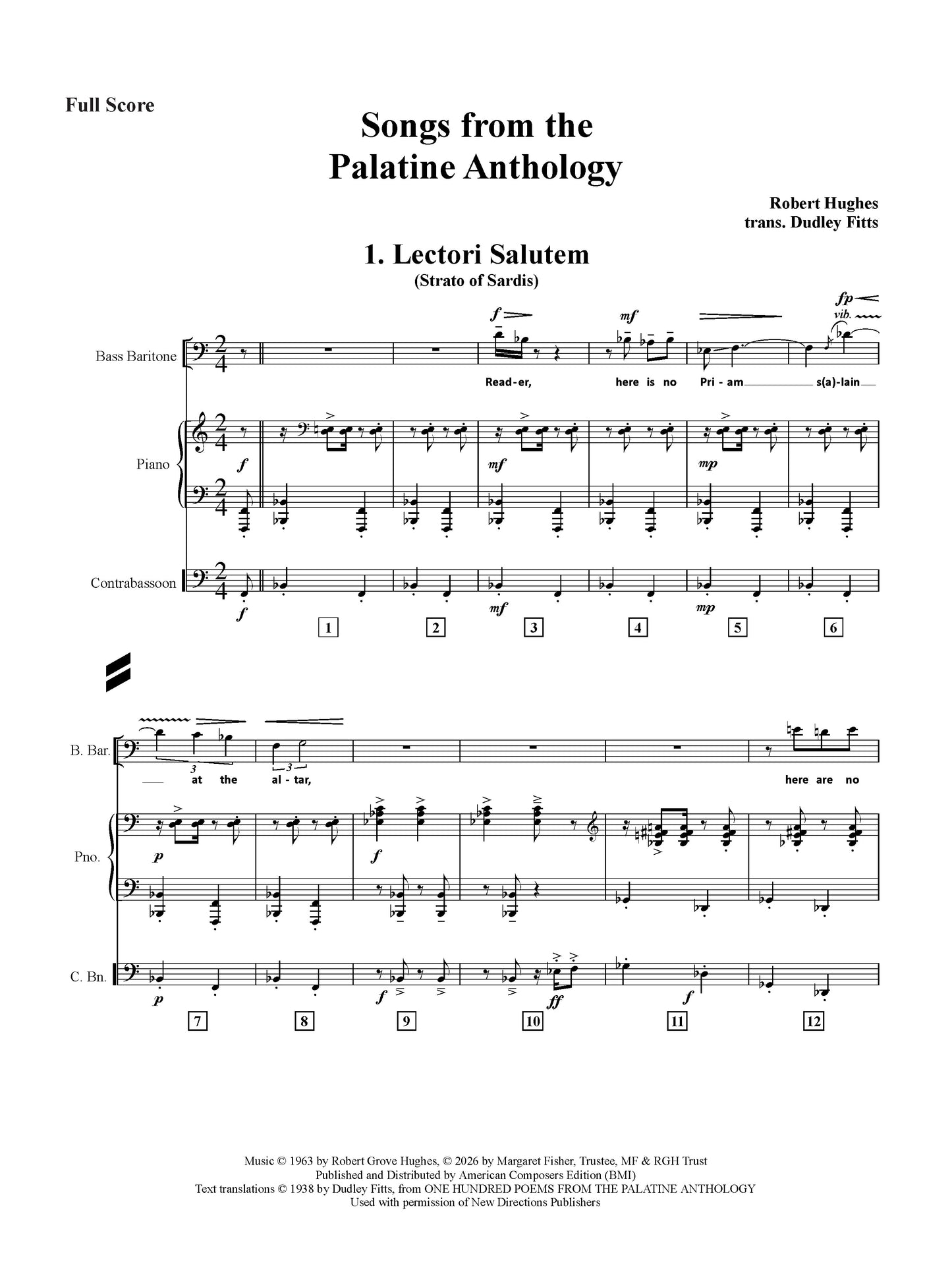 Songs from the Palatine Anthology