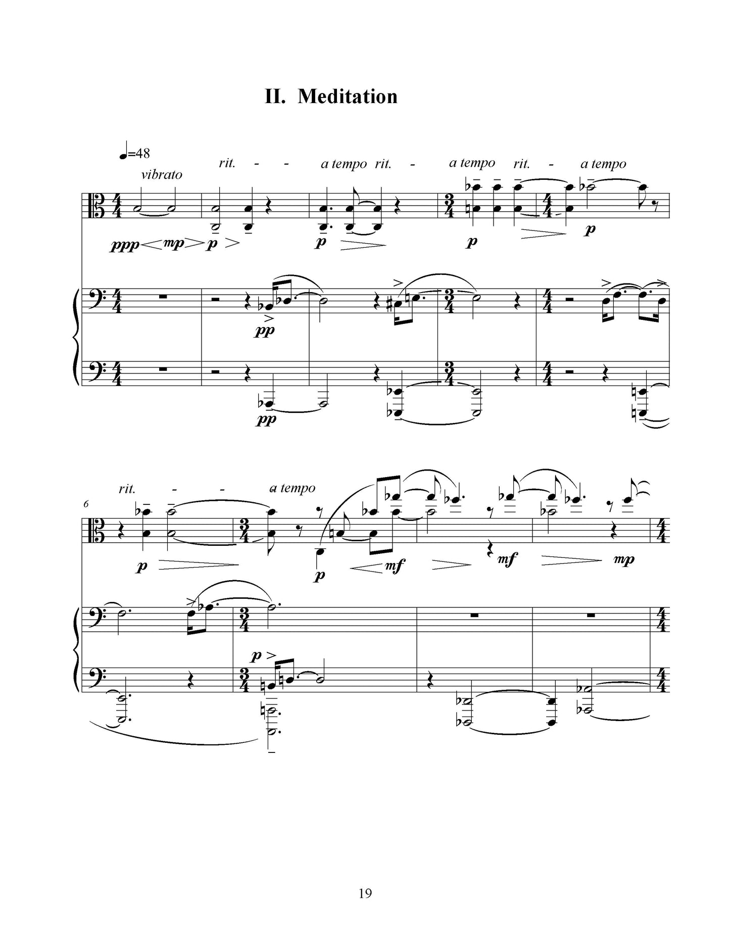 Sonata for Viola and Piano