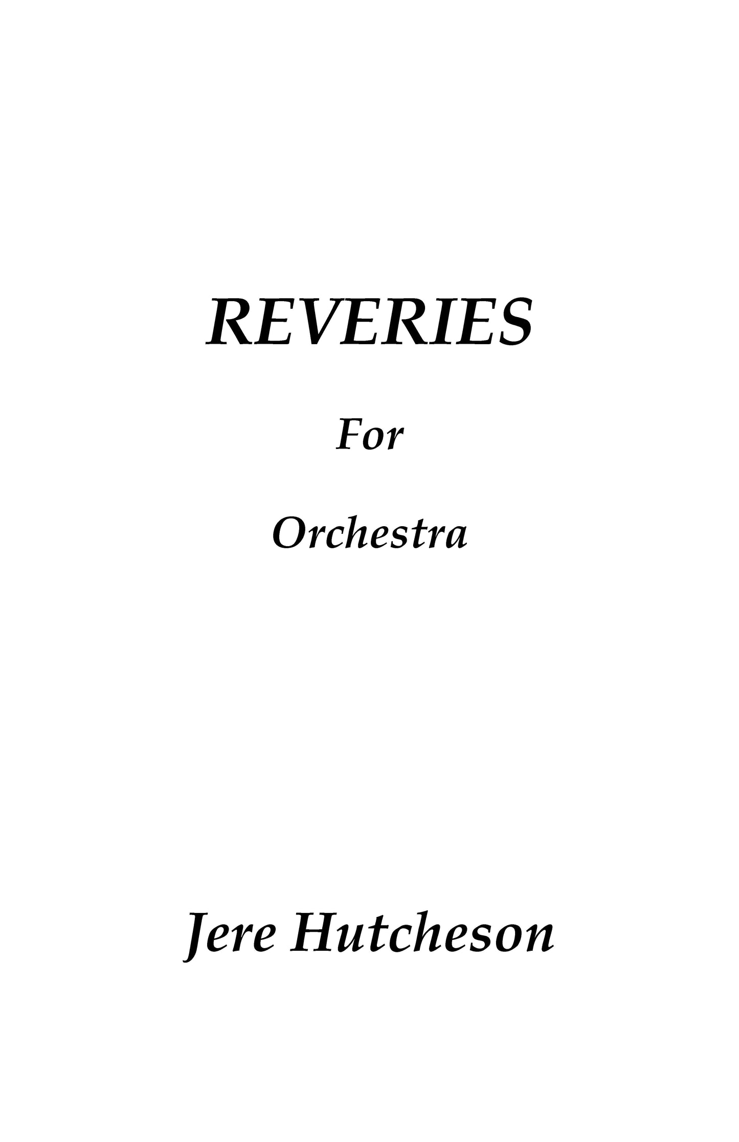 REVERIES