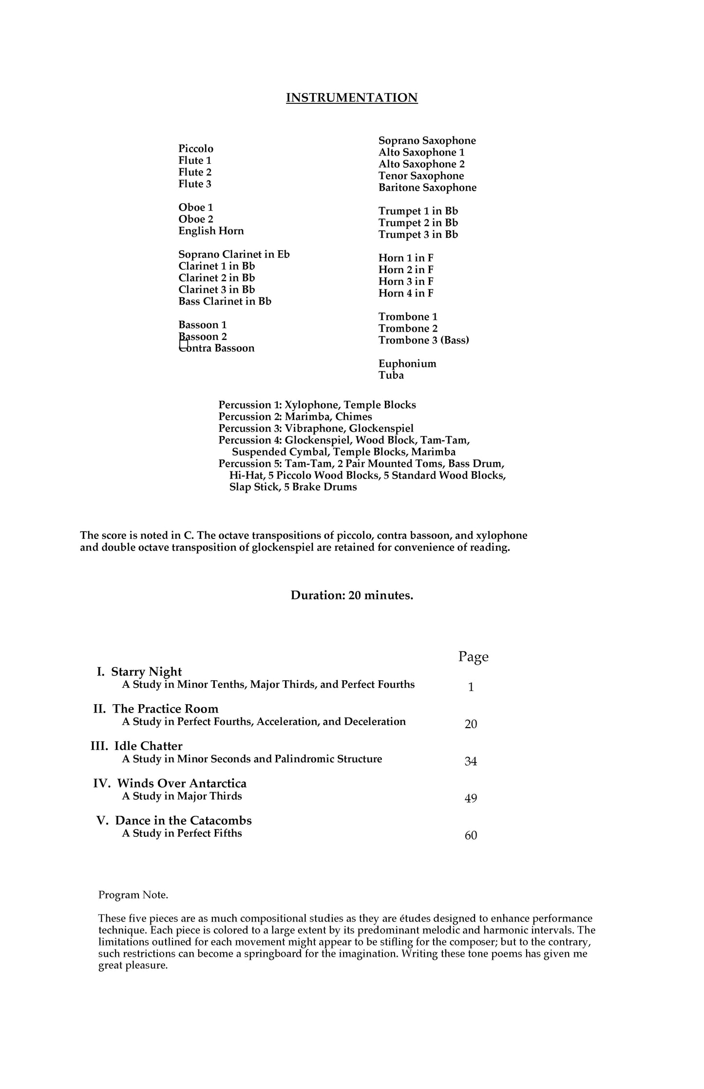 SYMPHONIC ETUDES FOR WIND ENSEMBLE