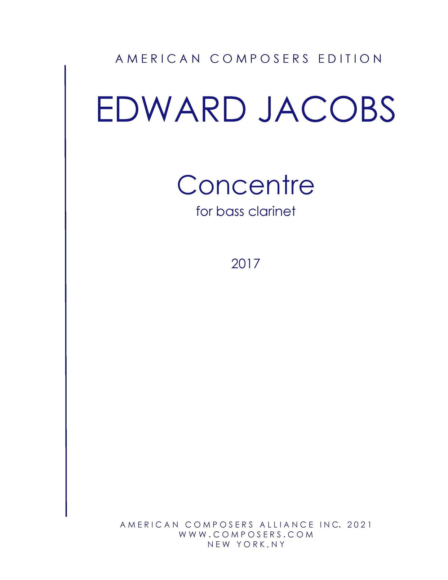 Concentre (for Bass Clarinet)