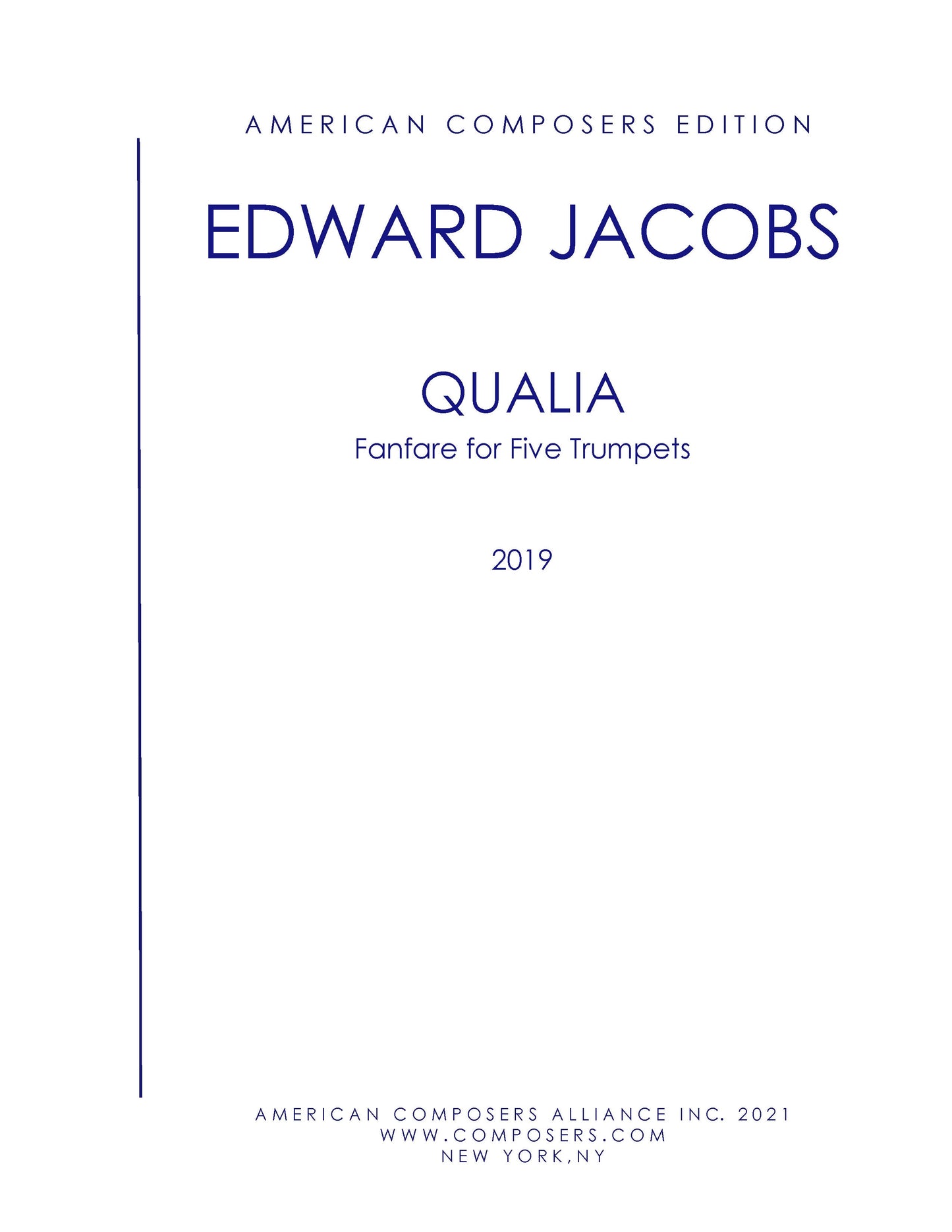 QUALIA (Fanfare for Five)