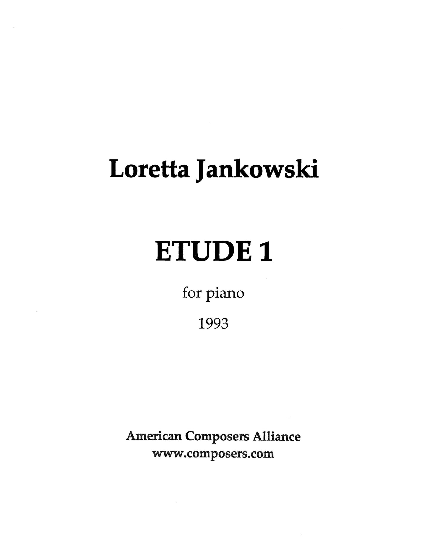 Etude #1