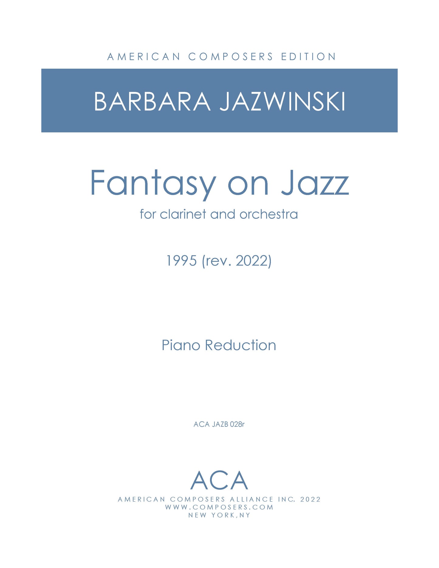 FANTASY ON JAZZ