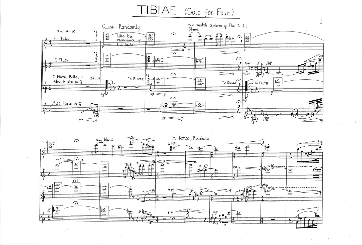 Tibiae (Solo for Four)