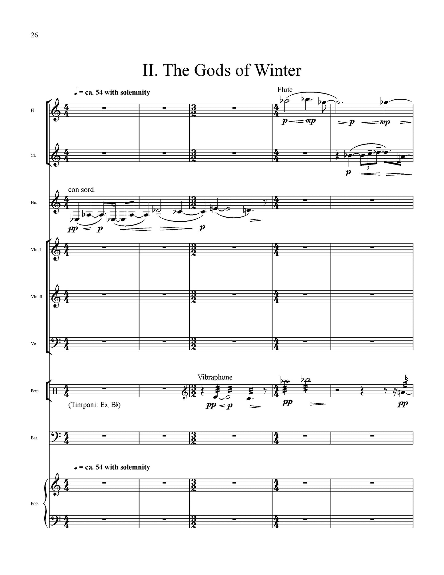 GODS OF WINTER (Chamber version)