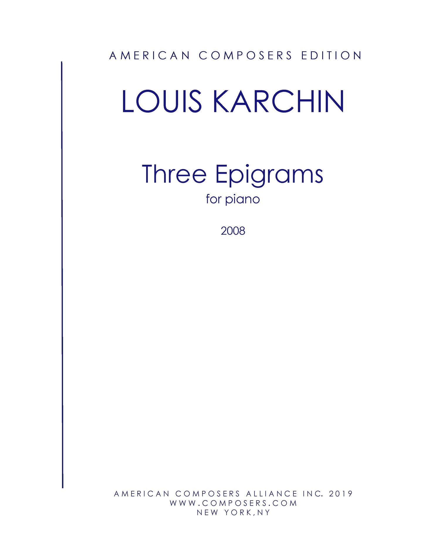 THREE EPIGRAMS