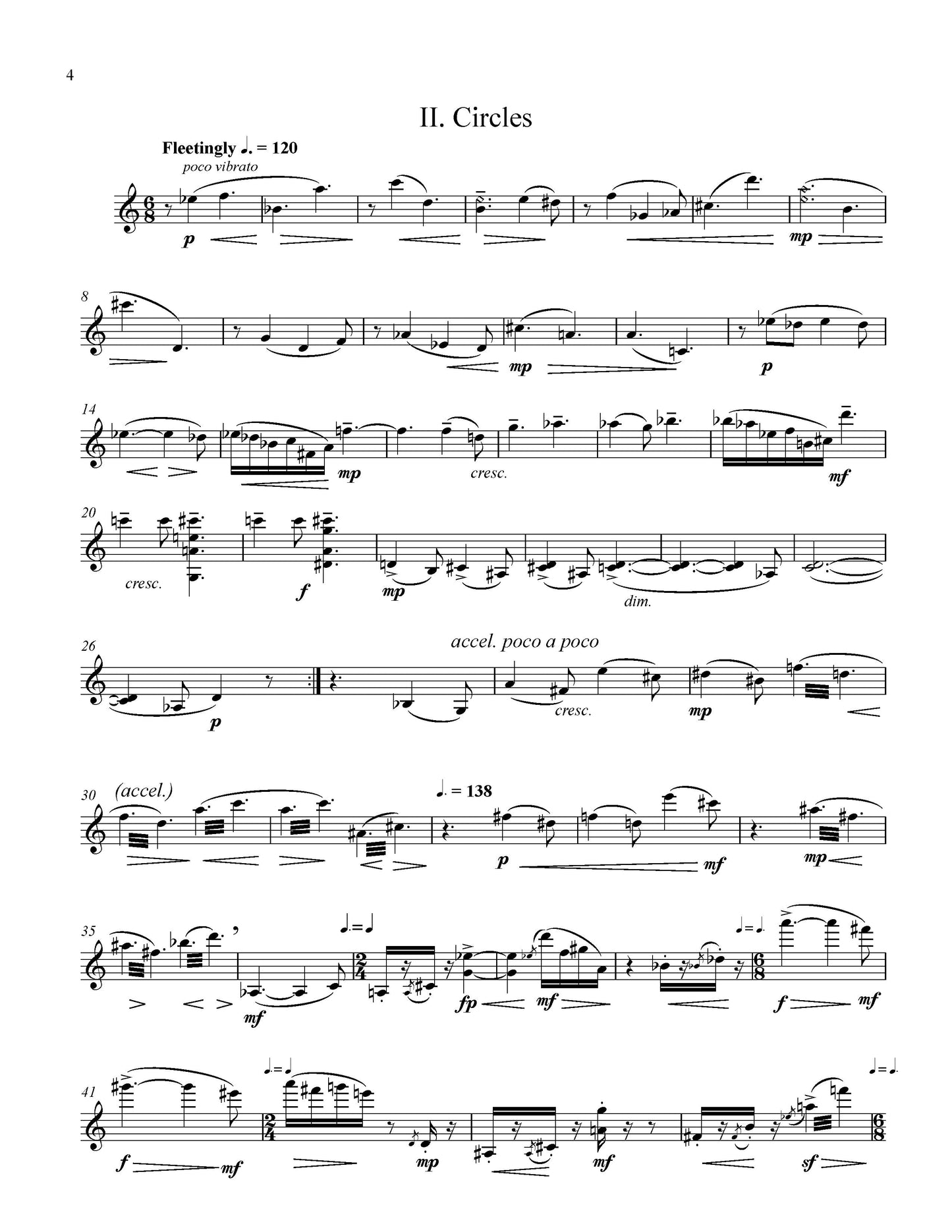 FOUR SKETCHES FOR SOLO VIOLIN