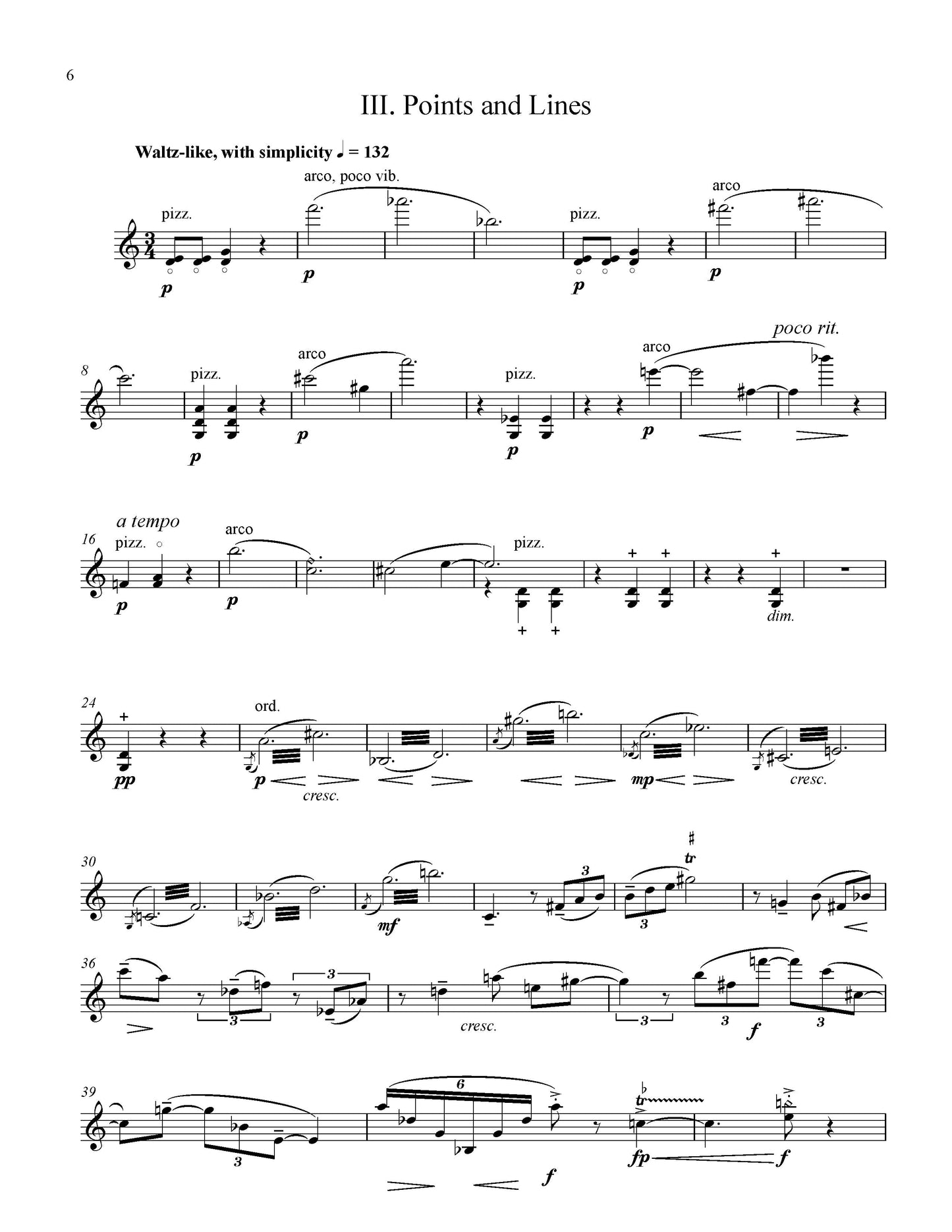 FOUR SKETCHES FOR SOLO VIOLIN