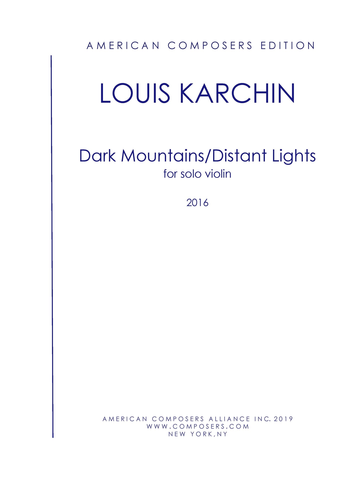 Dark Mountains/Distant Lights