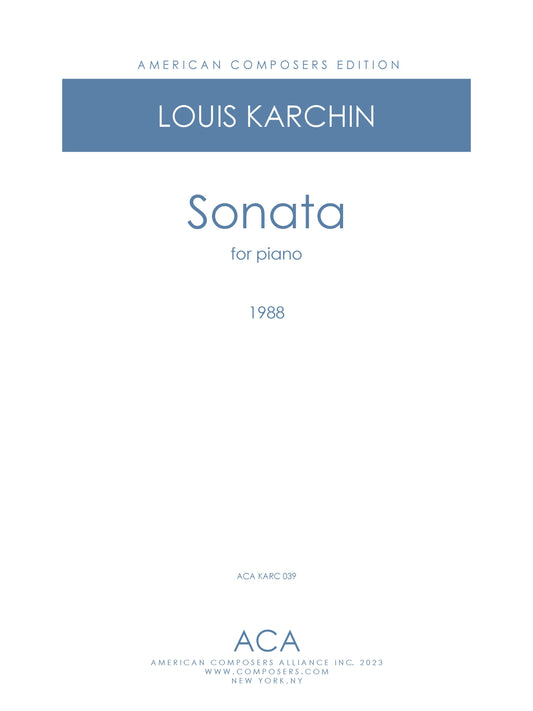 SONATA FOR PIANO