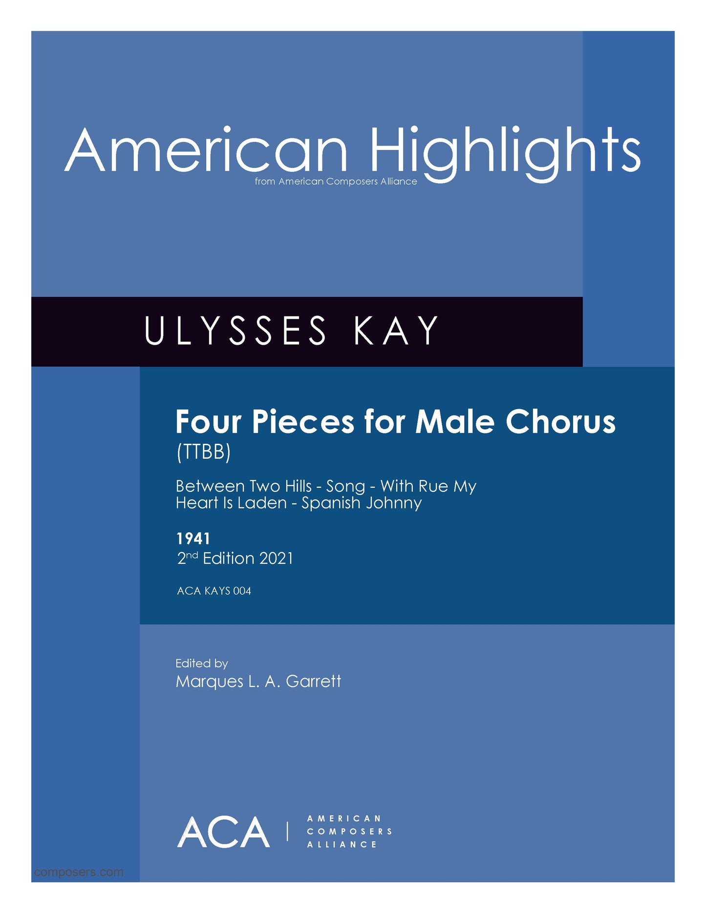 Four Pieces for Male Chorus