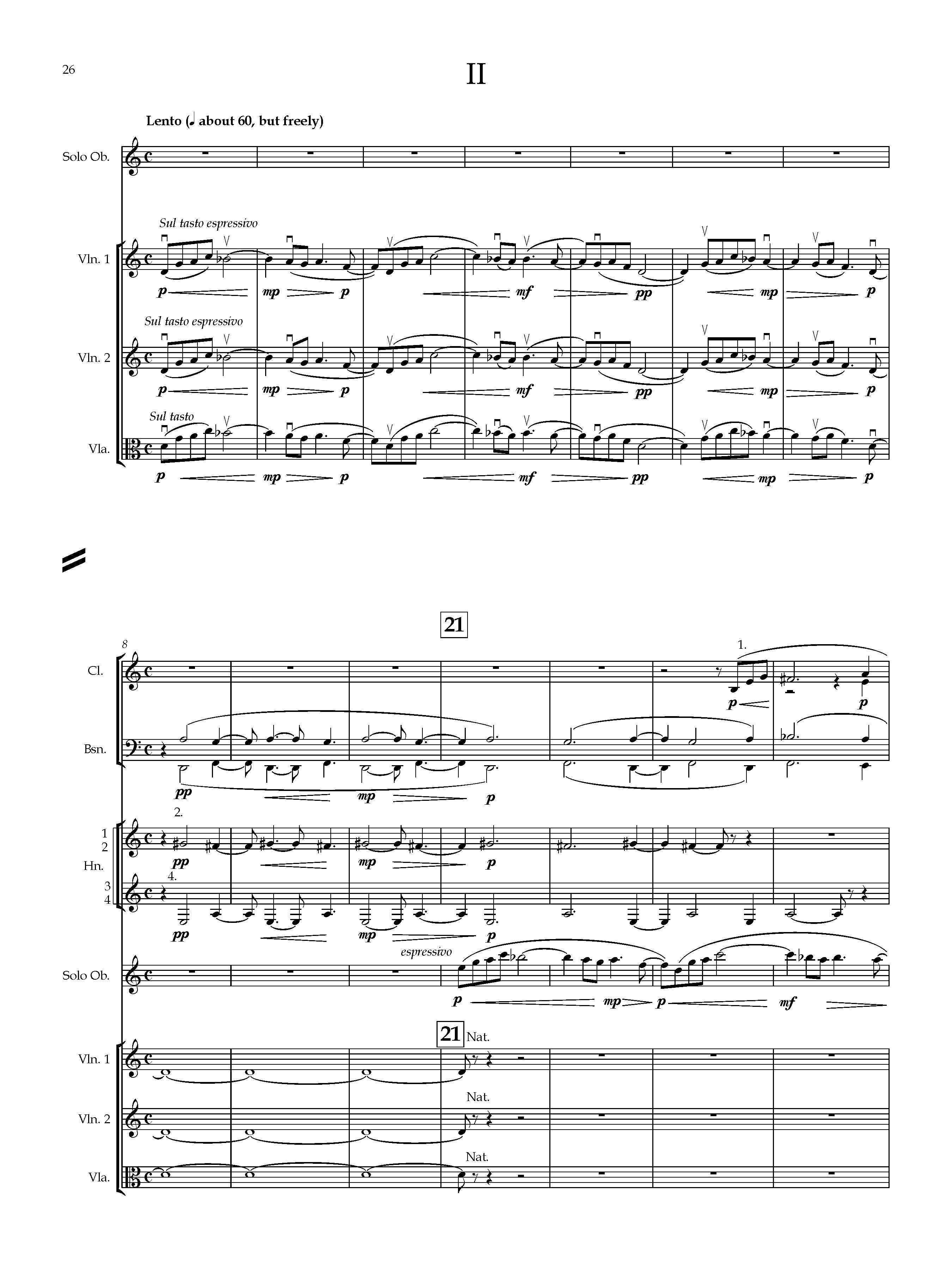 Concerto for Oboe and Orchestra full score – American Composers