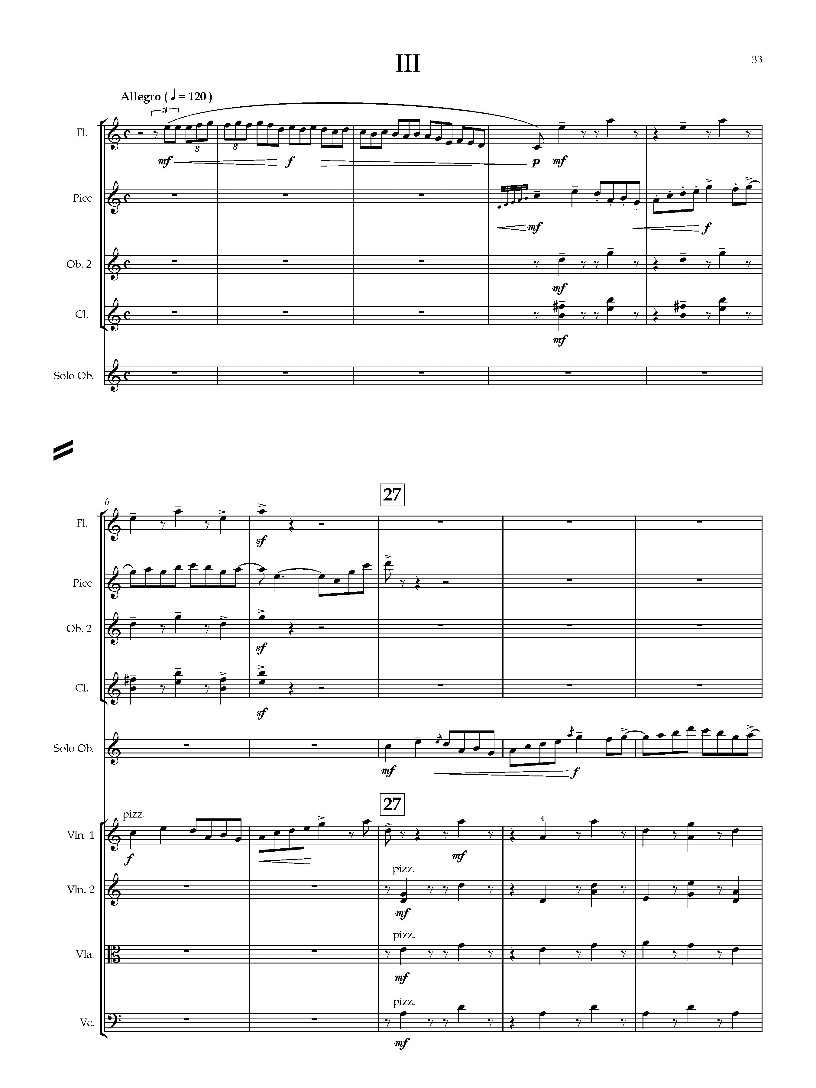 Concerto for Oboe and Orchestra full score – American Composers