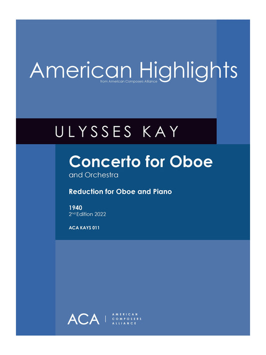 Concerto for Oboe and Orchestra - Reduced Score + Oboe Part