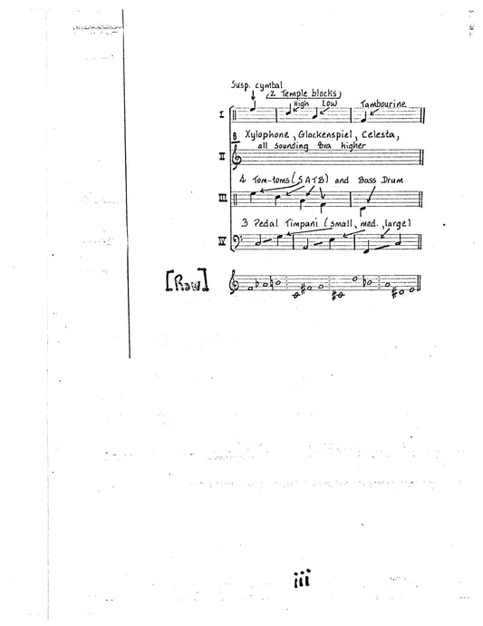 CONCERTO, for Perc Quartet