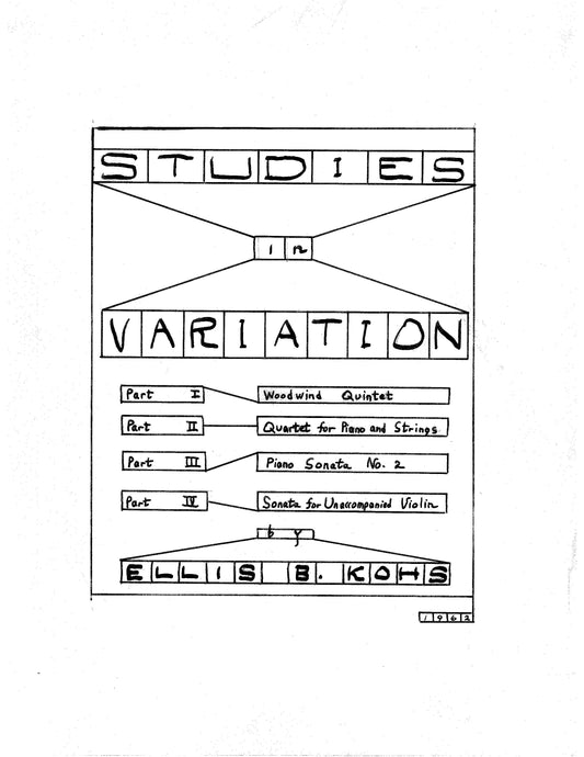 WOODWIND QUINTET (Studies in Variations Pt 1)