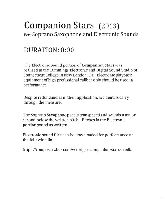 COMPANION STARS