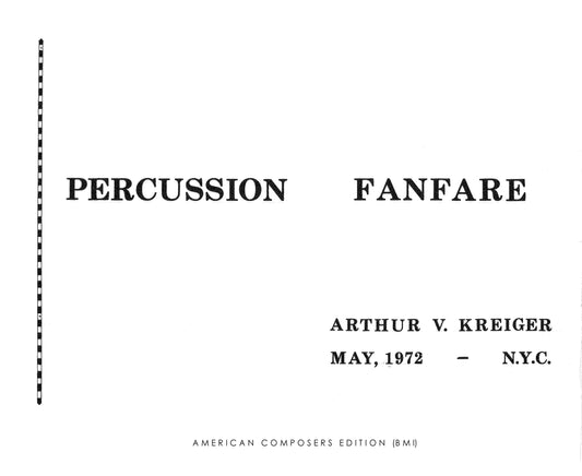 PERCUSSION FANFARE