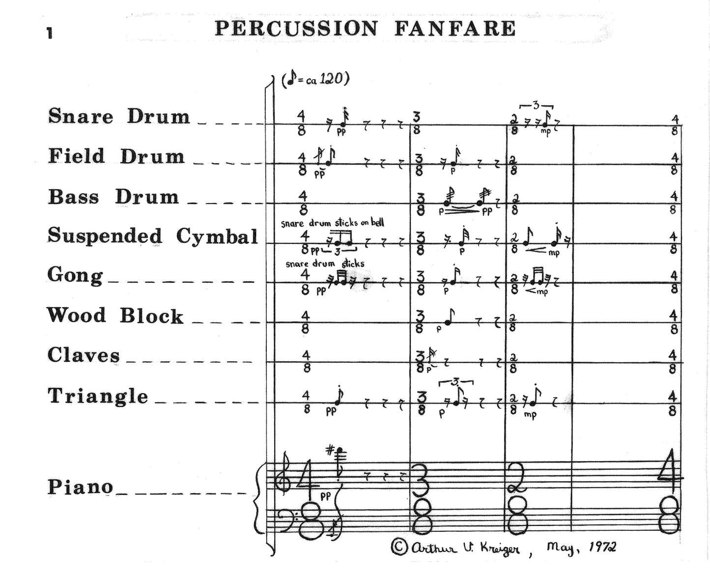 PERCUSSION FANFARE