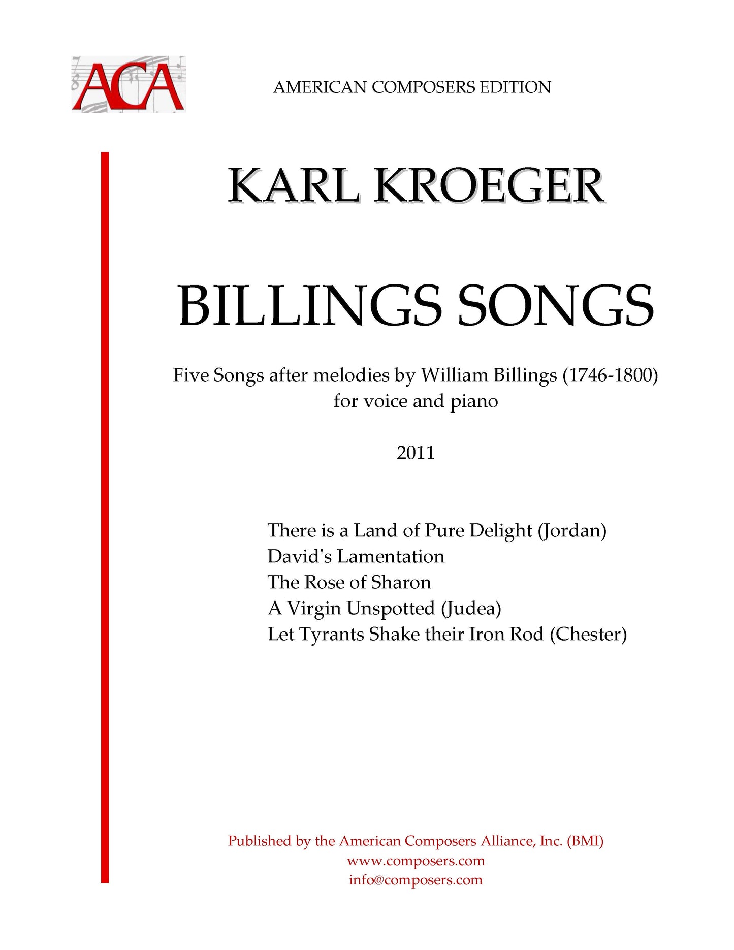 Billings Songs