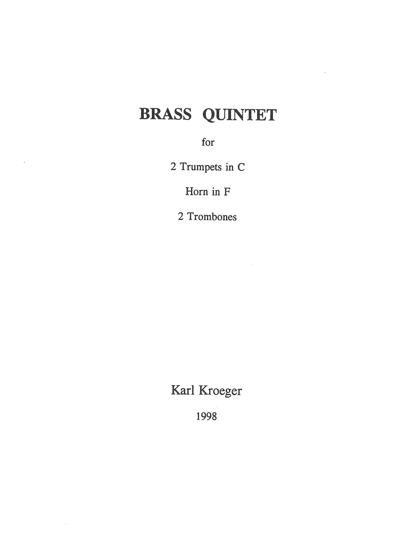 BRASS QUINTET