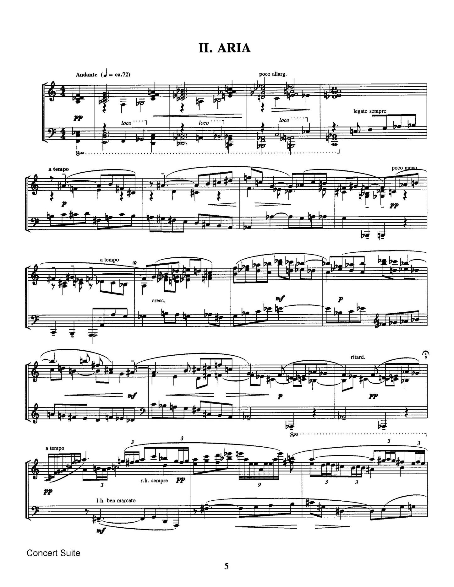 Concert Suite for Piano