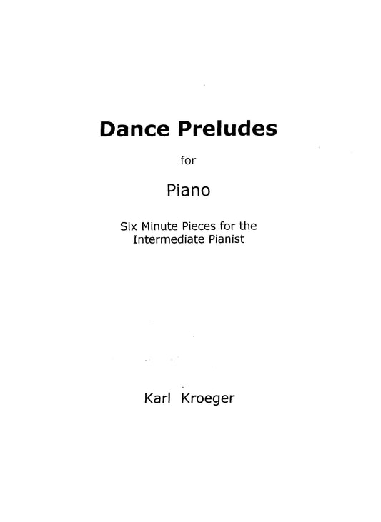 Dance Preludes for Piano