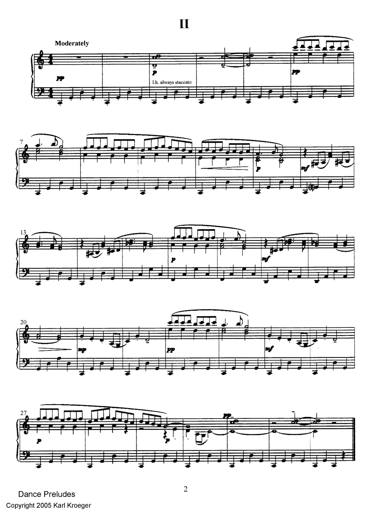 Dance Preludes for Piano