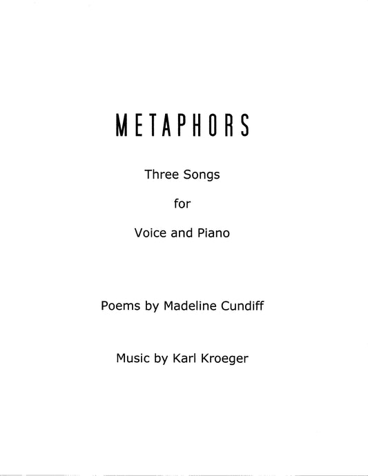 Metaphors - Three Songs for Voice and Piano