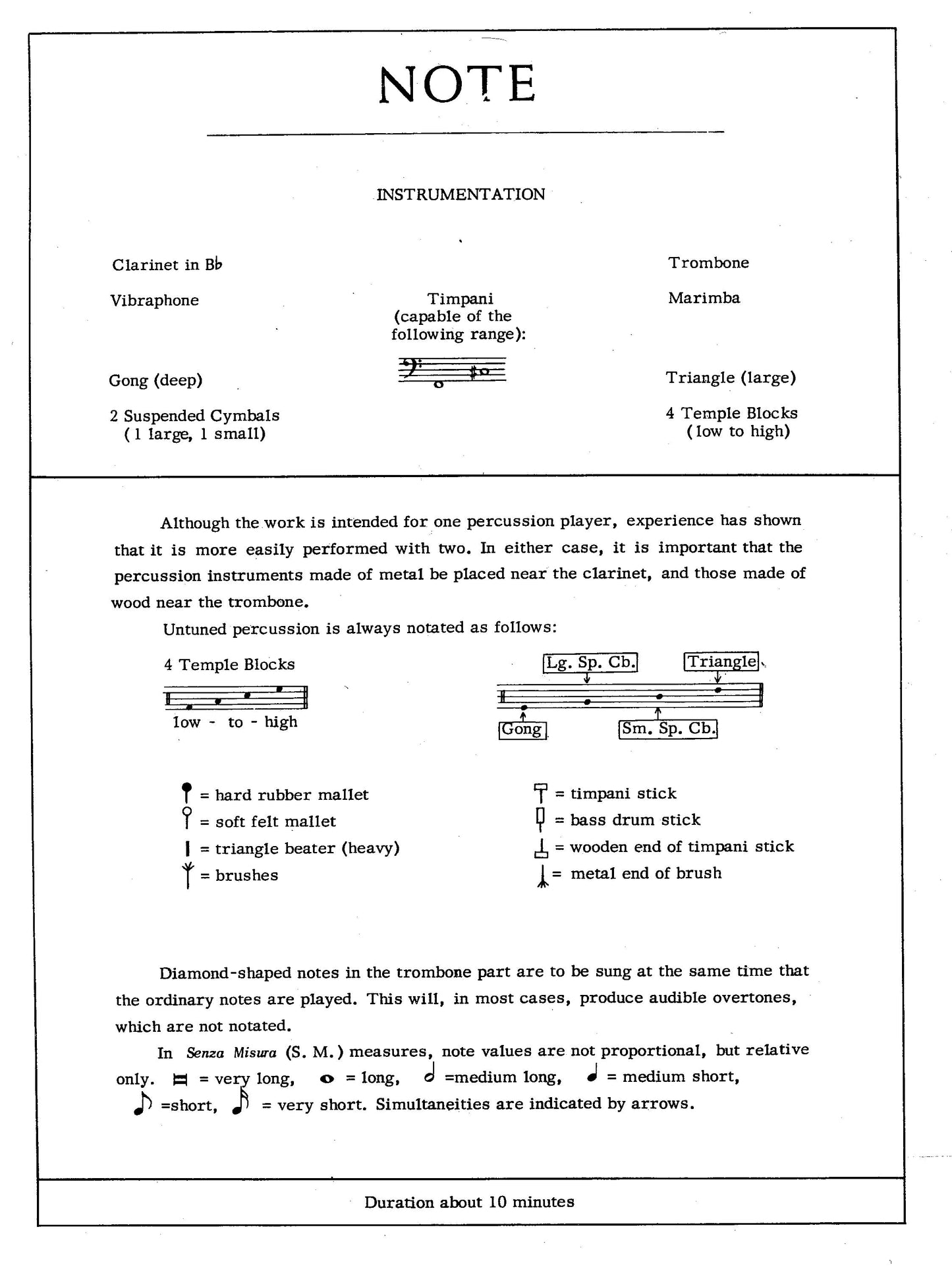 Toccata for Clarinet, Trombone, and Percussion