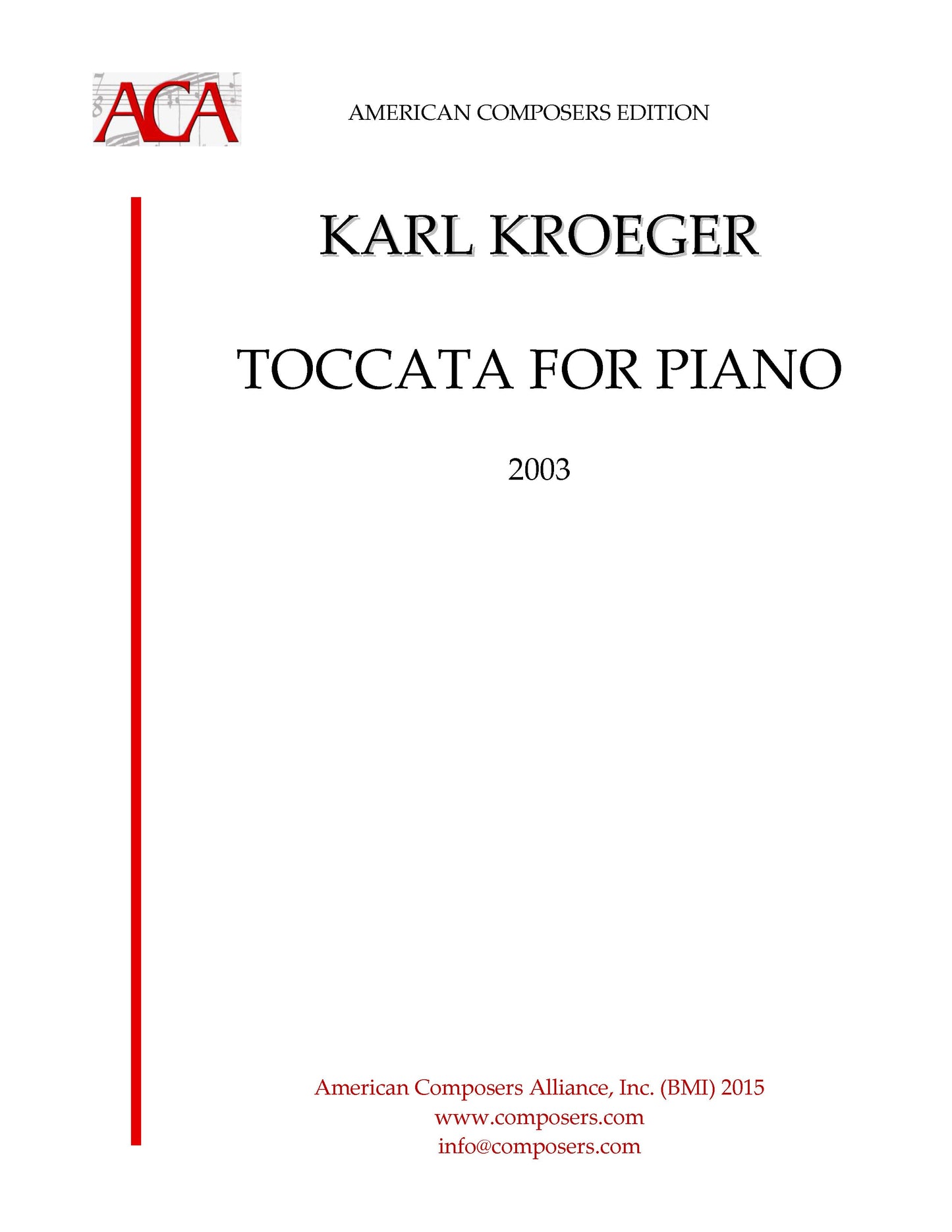 Toccata for Piano