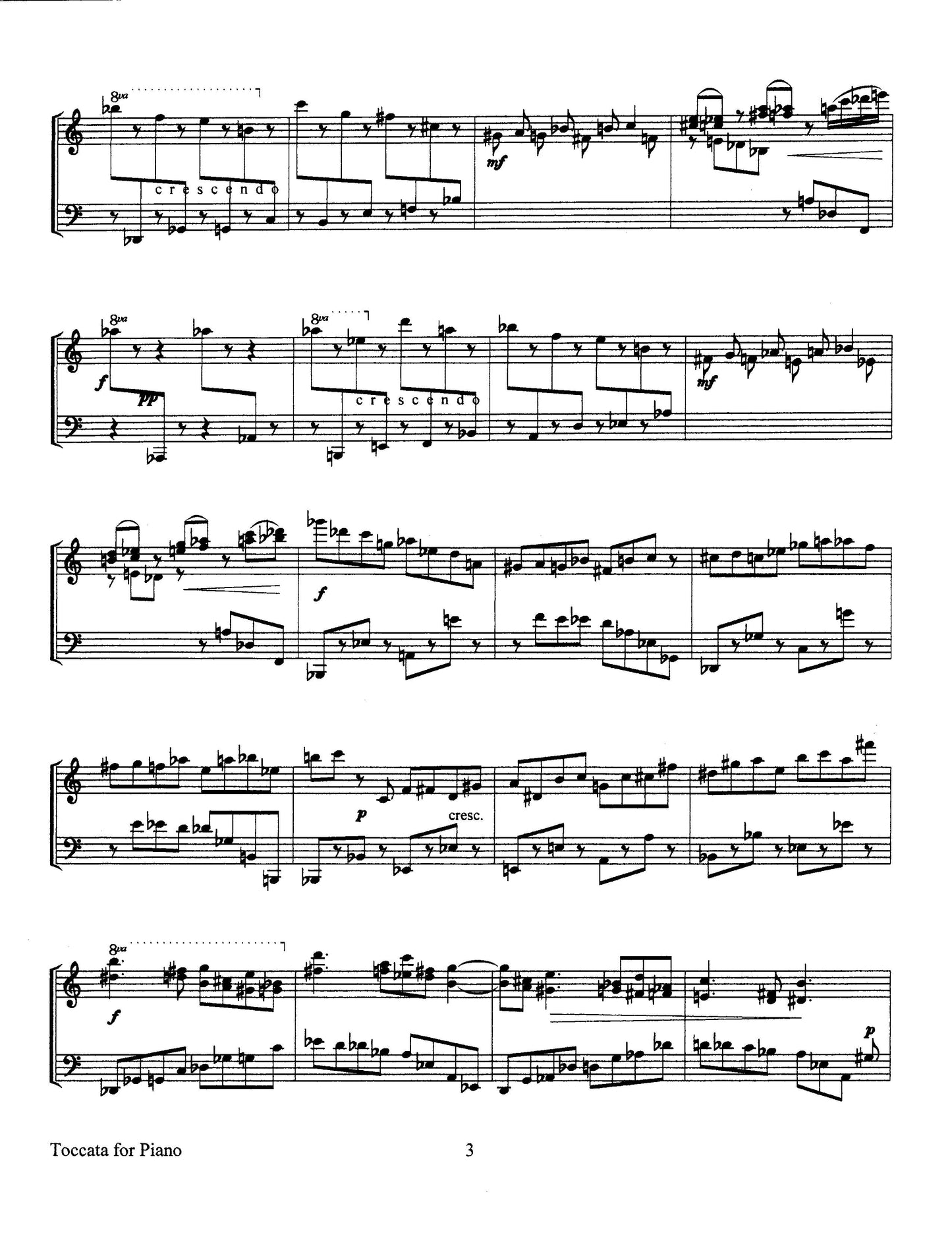 Toccata for Piano