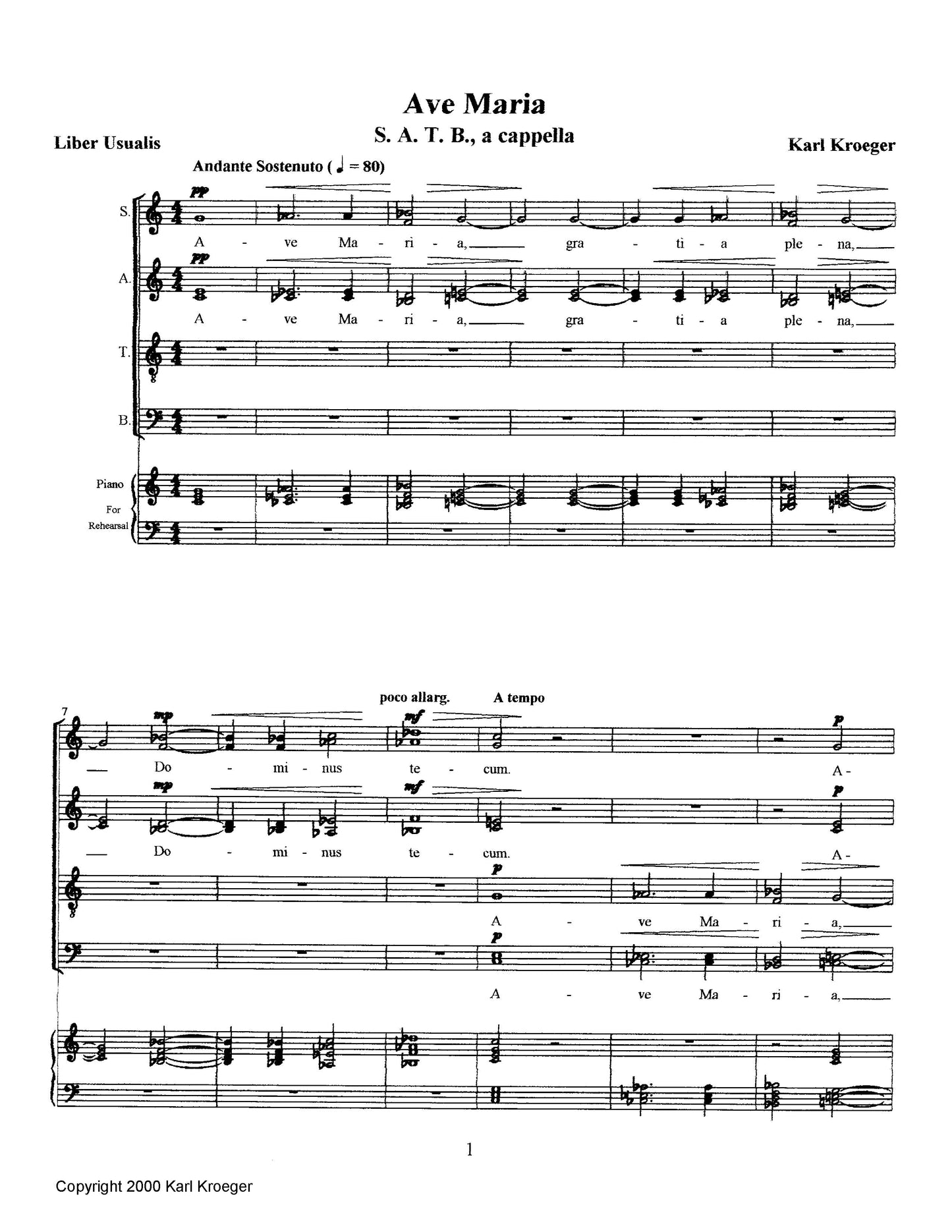 Two Marian Motets (SATB a cappella)