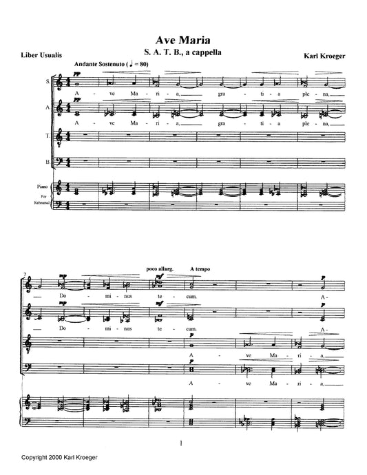 Two Marian Motets (SATB a cappella)