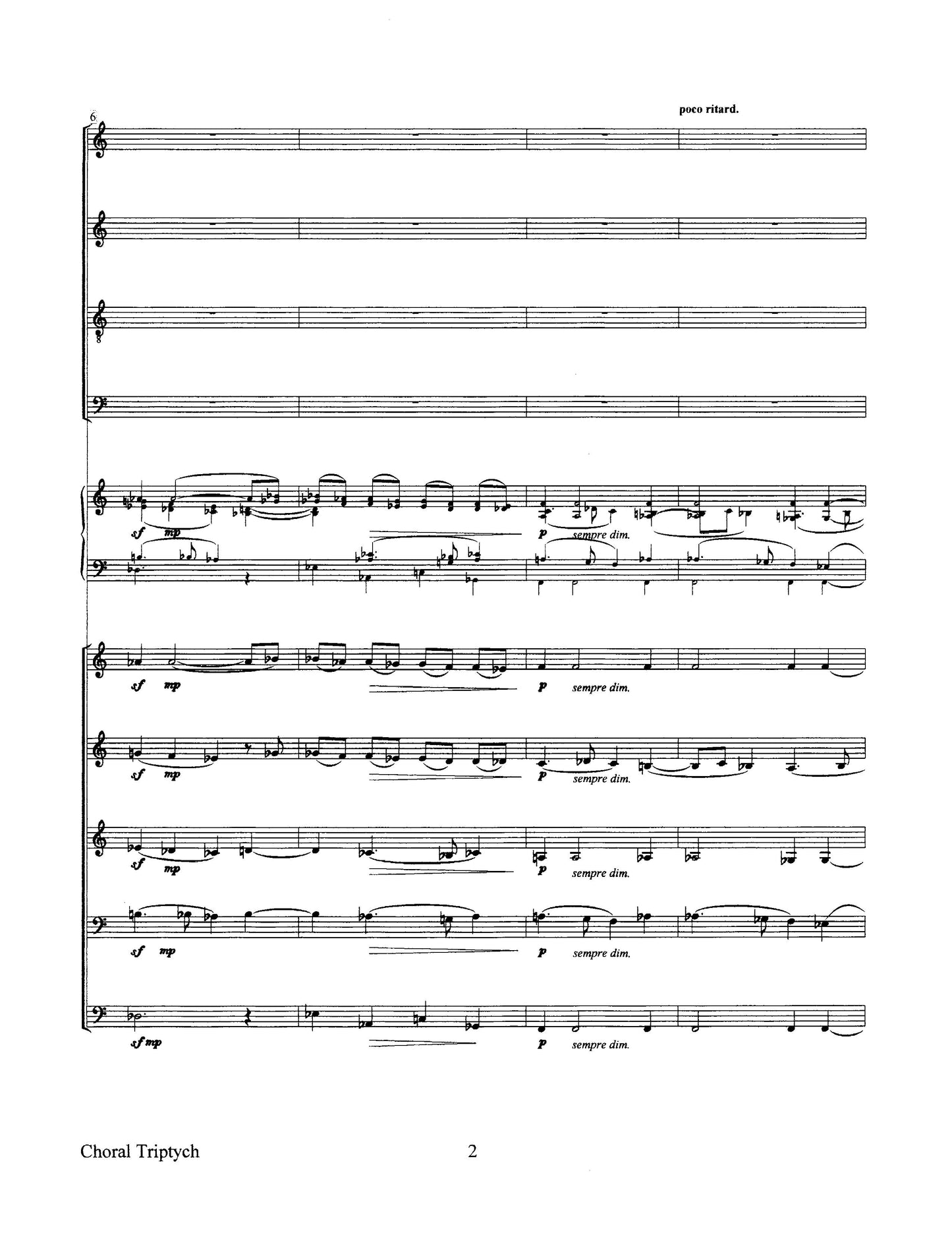 Choral Triptych (SATB & Brass Quintet)