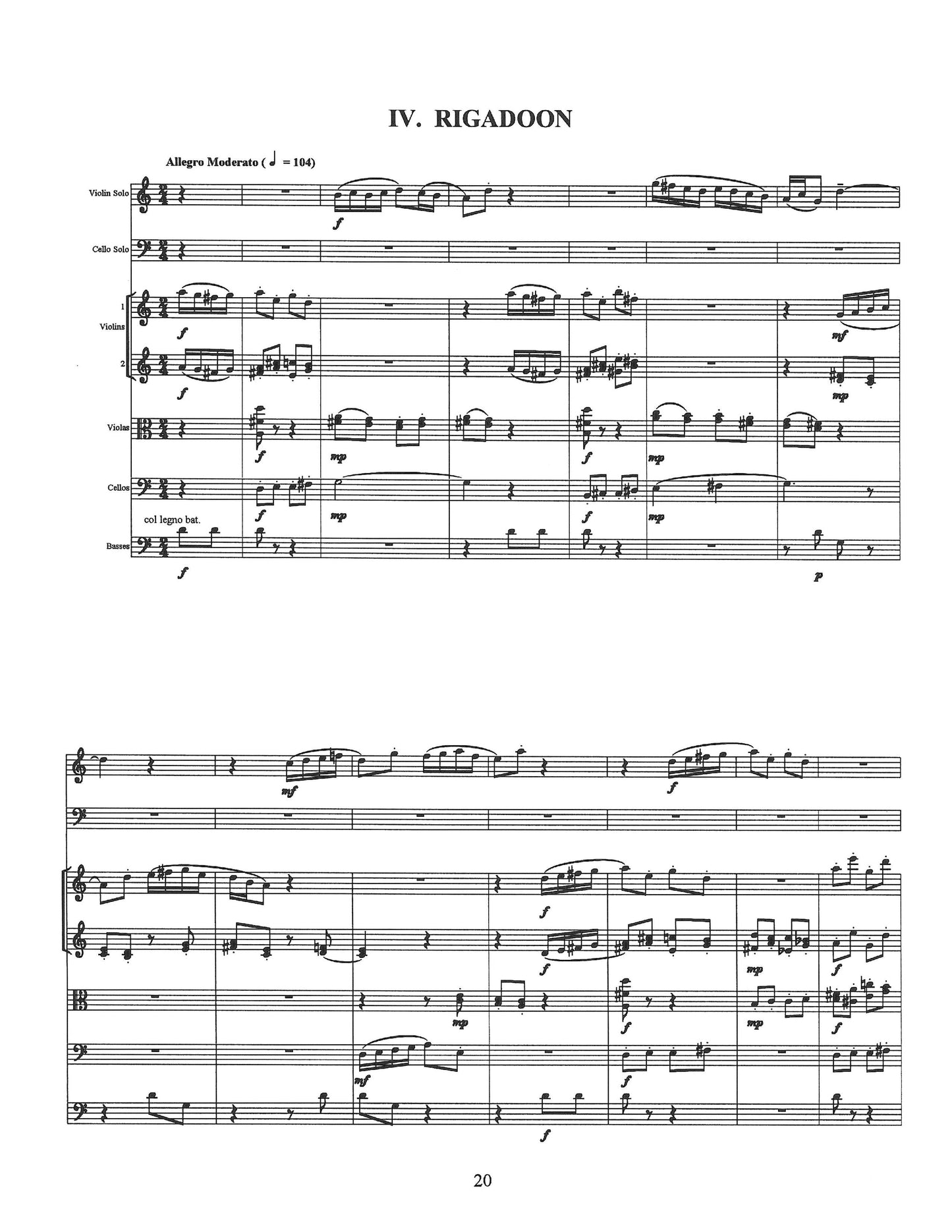 DANCE SUITE for string orchestra