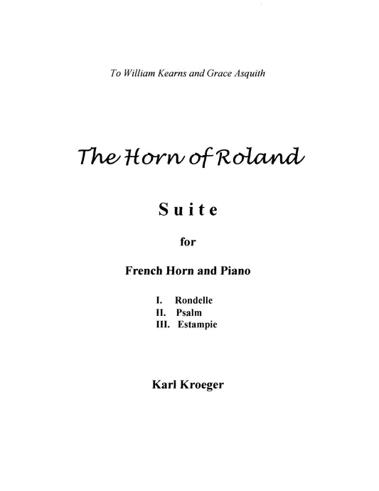 Horn of Roland (Suite for Horn and Piano)