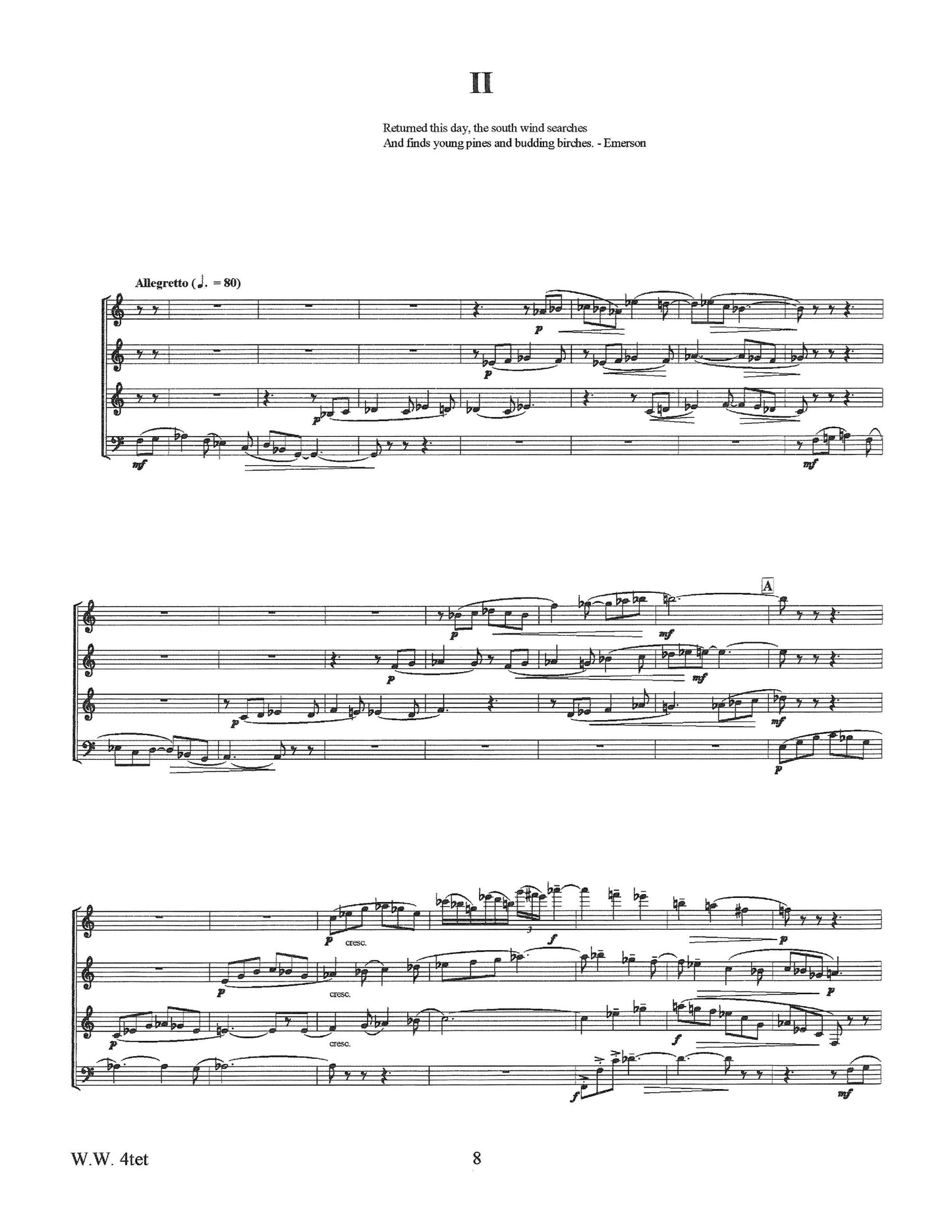 I Quattro Venti (Quartet for Woodwinds)