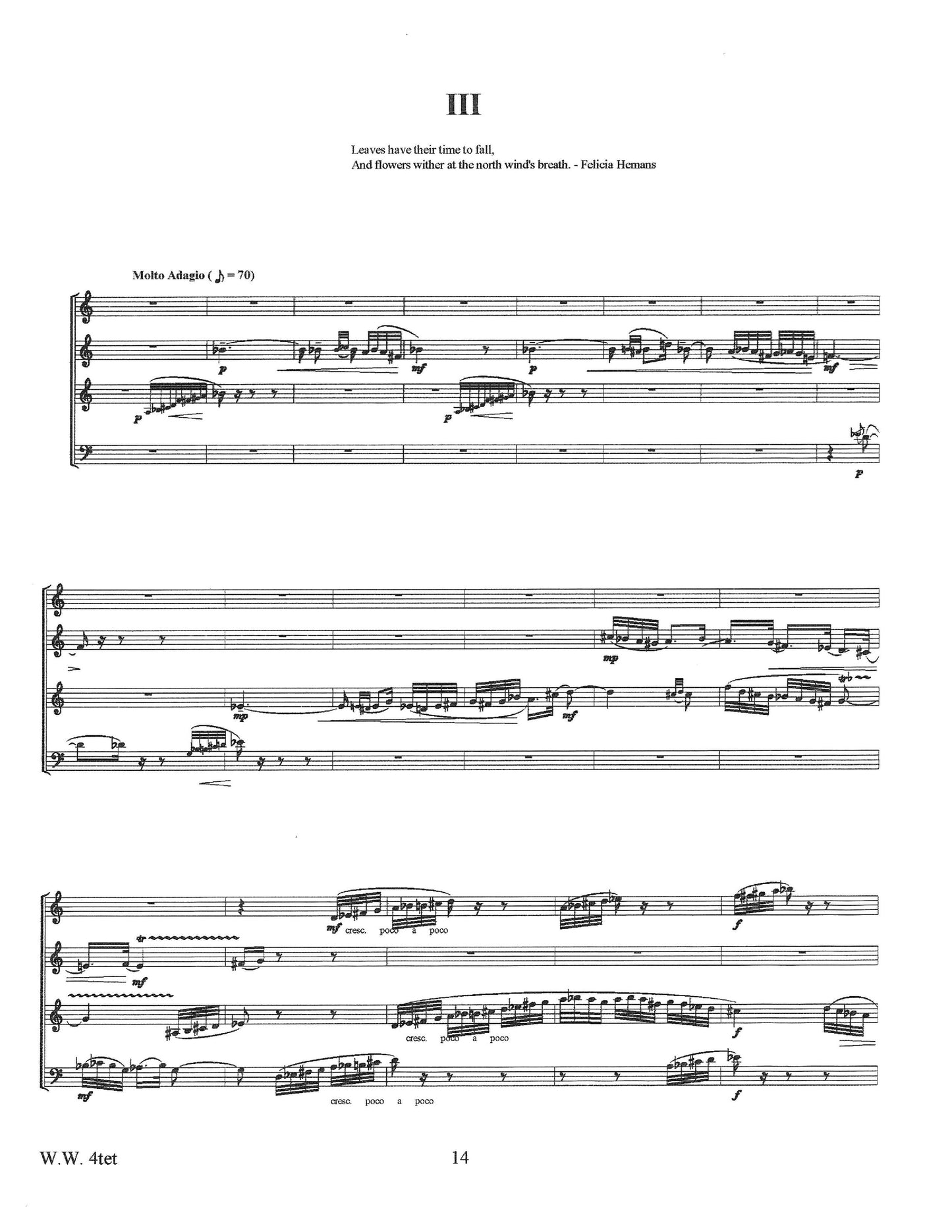 I Quattro Venti (Quartet for Woodwinds)